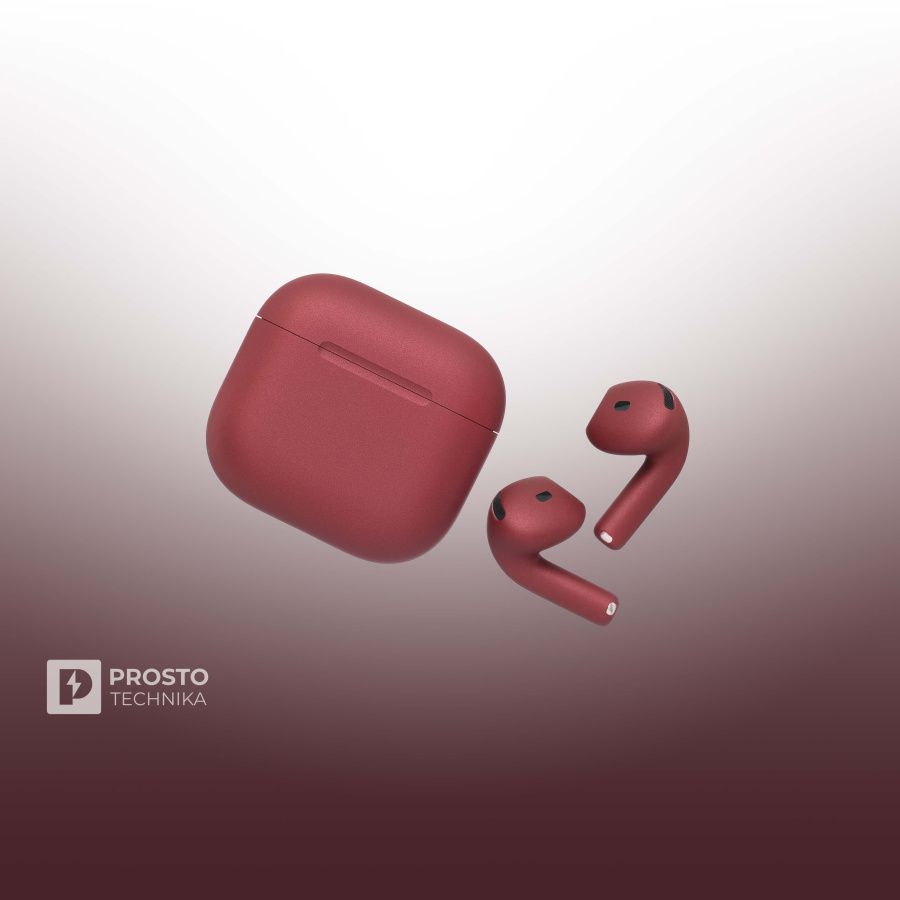 Apple Беспроводные наушники Apple AirPods 4 ANC / Бордо